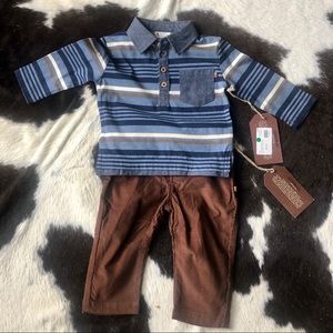 Axel & Hudson Baby Boy Set: Polo & Corduroy pants